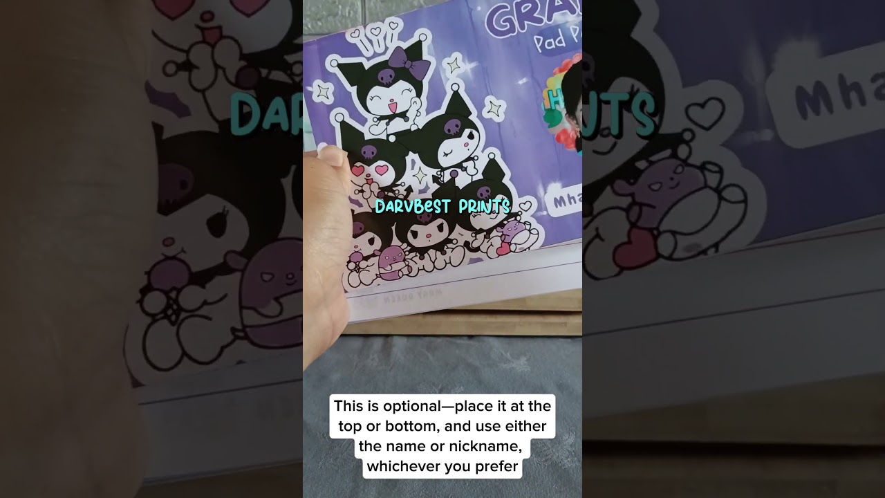 Personalized Kuromi pad paper #personalized #padpaper #kuromi #backtoschool #schoolsupplies