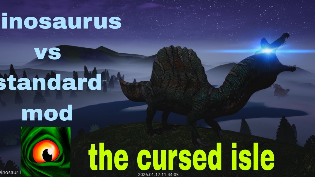 Spinosaurus vs standard mod || the cursed isle ||... 🦖🦖