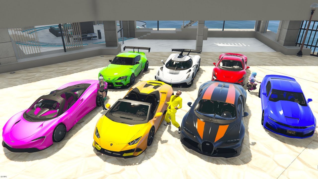 GTA 5 - Stealing Luxury 2020 Cars💥with Trevor! (Real Life Cars #08)