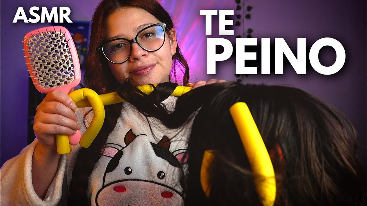 Asmr ✨️AMIGA TE PEINA Y TE CUENTA CHISME ( inaudible) 😴 Vivalen ASMR