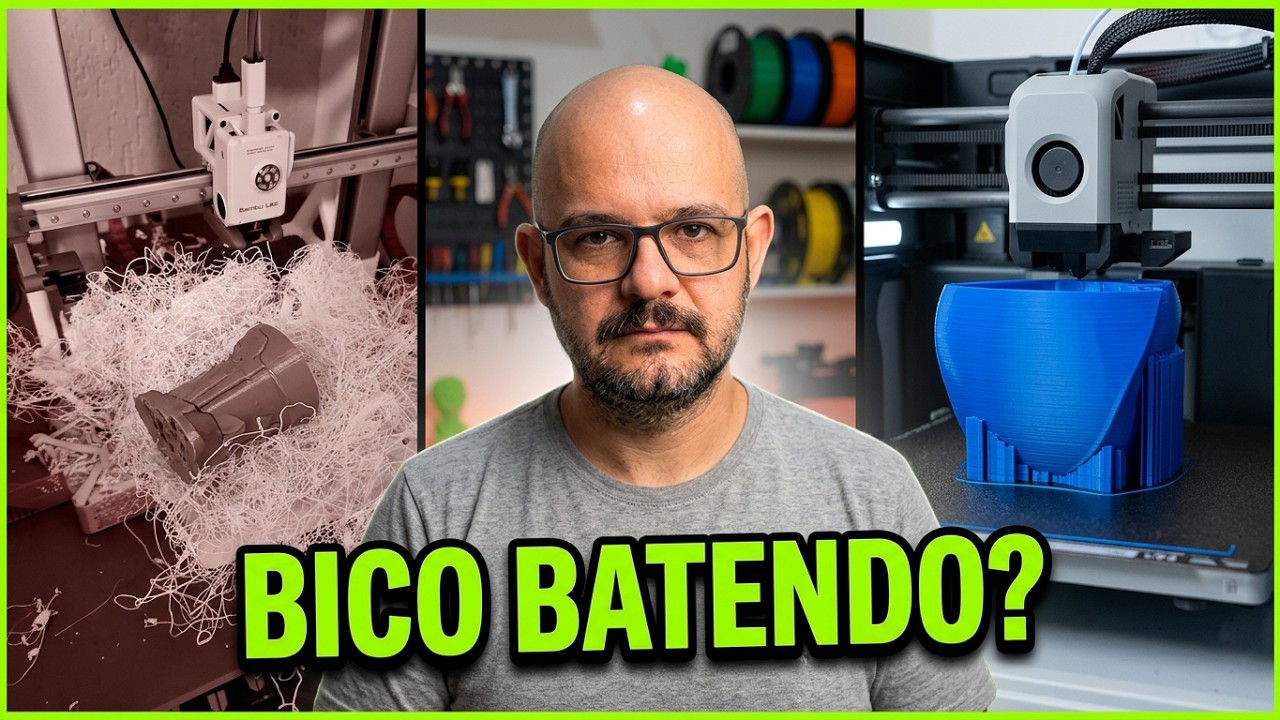 Bico 3D Derrubando TUDO? Pare de Perder Filamento e Dinheiro HOJE