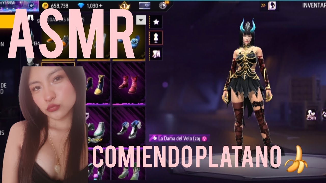 ASMR Comiendo plátano | JUGANDO FREEFIRE