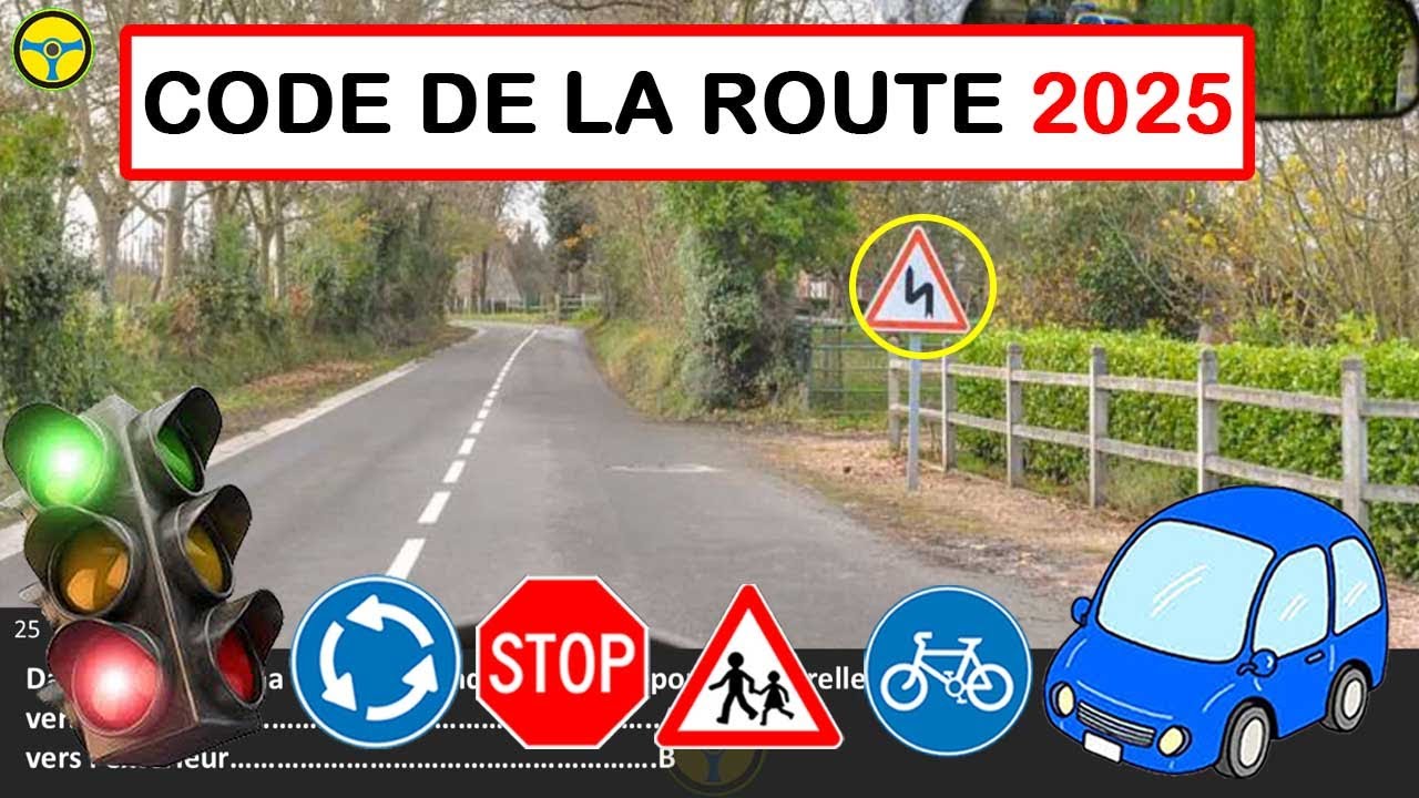 2025 Nouveau examen code de la route Série 35 - Test Préparez vous ! 40 Questions