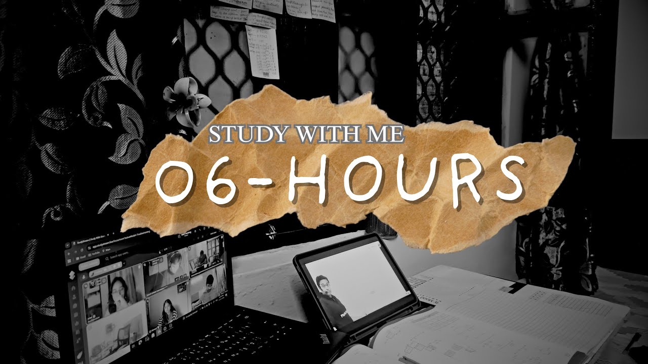 DAY 63/150 I 6 HOURS LIVE STUDY WITH ME I POMODORO I RAIN MUSIC 🎵