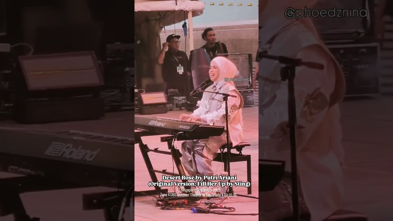 Putri Ariani - Live in SG | Formula 1 x Singapore Airlines - SG Grand Prix 2025 | Song: Desert Rose