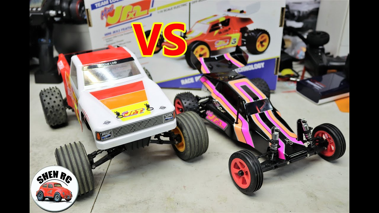 Losi mini Jrxt VS Jrx2 buggy unboxing and comparison