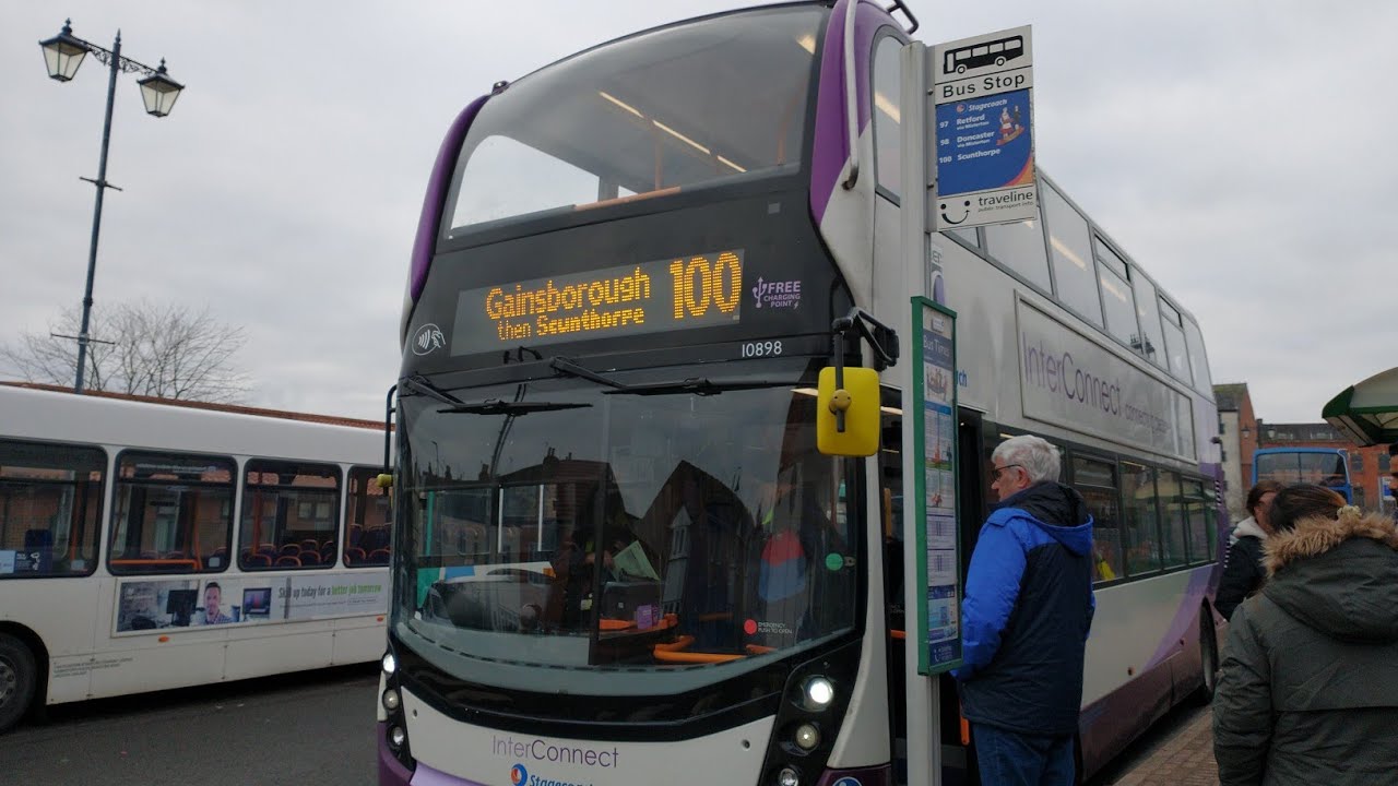 Gainsborough to Scunthorpe, Lincolnshire by bus 100 #villages  #countryside #countrysideviews