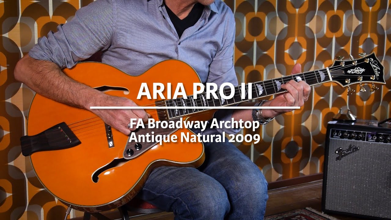 Aria Pro II Archtop played by Erwin van Ligten | Demo @ The Fellowship of Acoustics