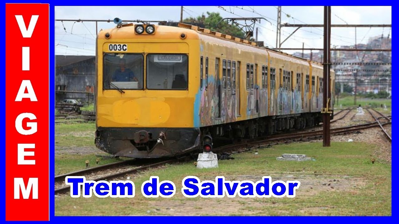 &uacute;ltima viagem do Trem do sub&uacute;rbio de Salvador Bahia