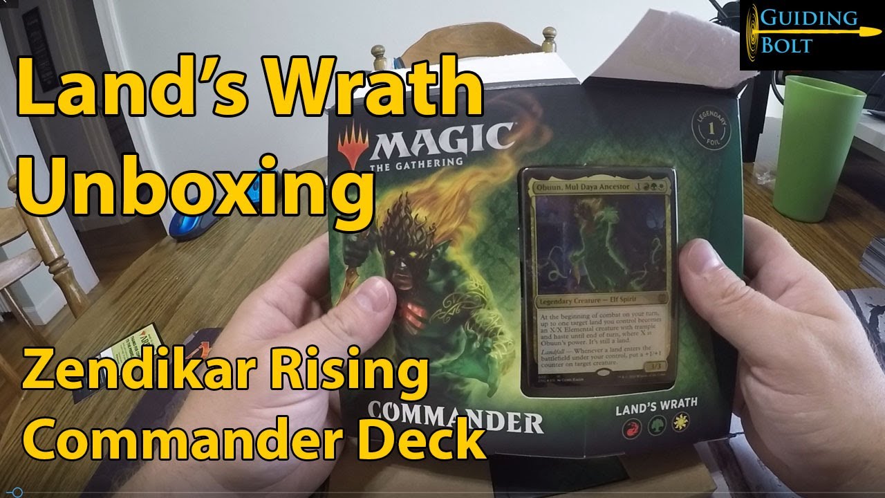 Land's Wrath - Zendikar Rising Commander Deck Unboxing