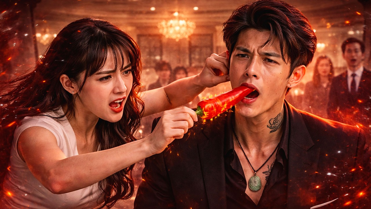 No one can control CEO who doesn't eat—only brave girl pulled his ear,Feed he chili peppers!He Cries