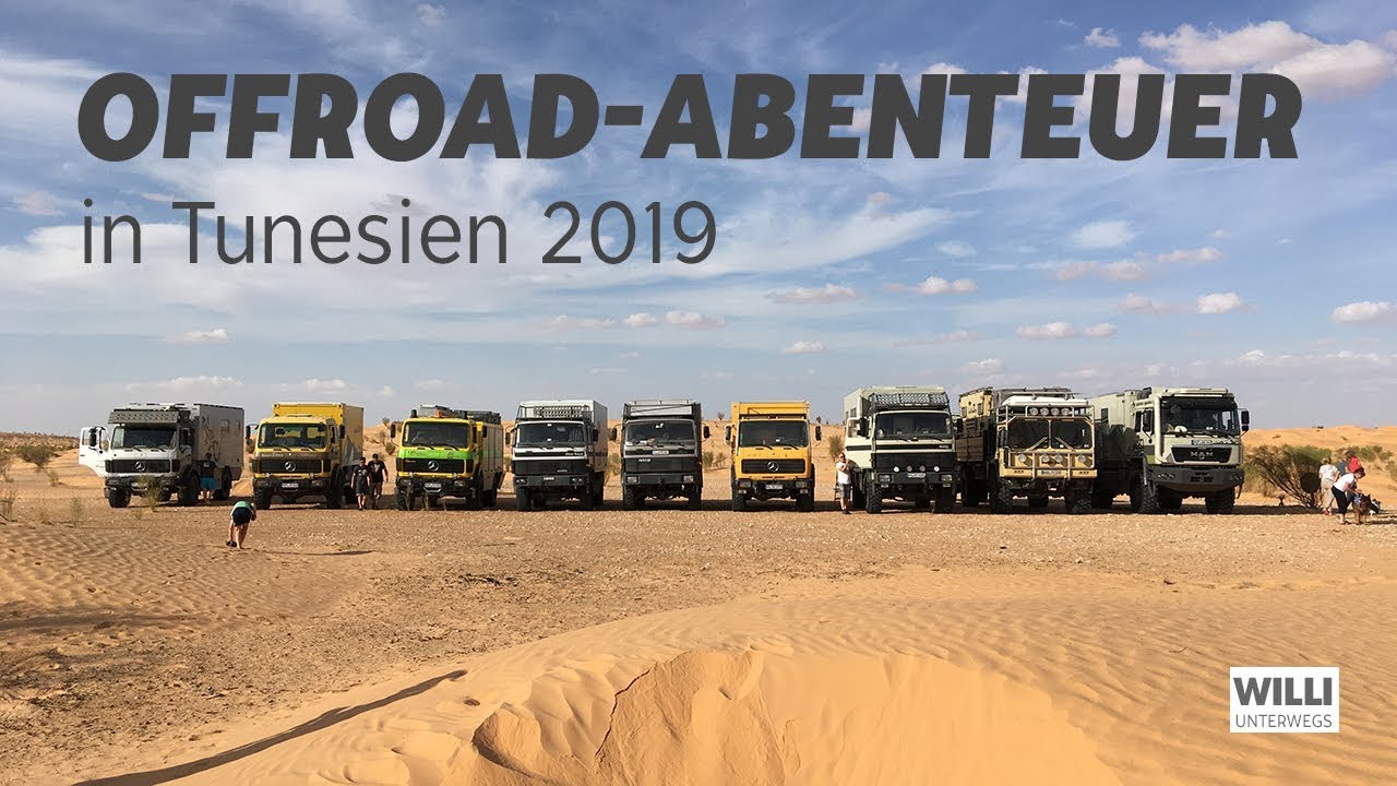 Mit Willi, unserem Expeditionsmobil in Tunesien offroad unterwegs