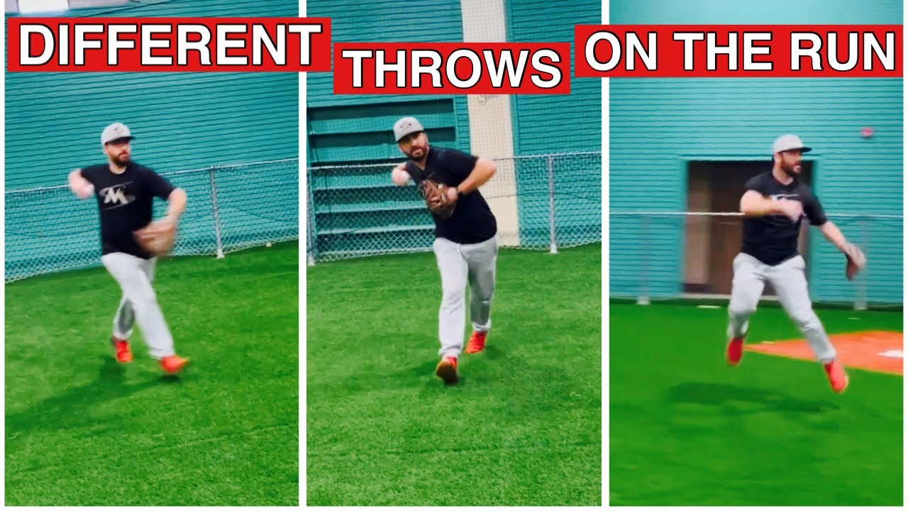 3 different throws on the run for infielders!