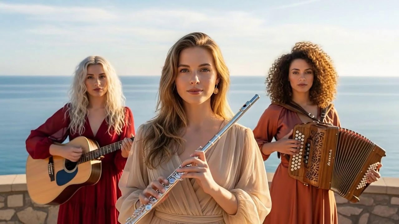 Golden Horizon Reverie | Cinematic Flamenco Guitar, Sax, Accordion & Flute