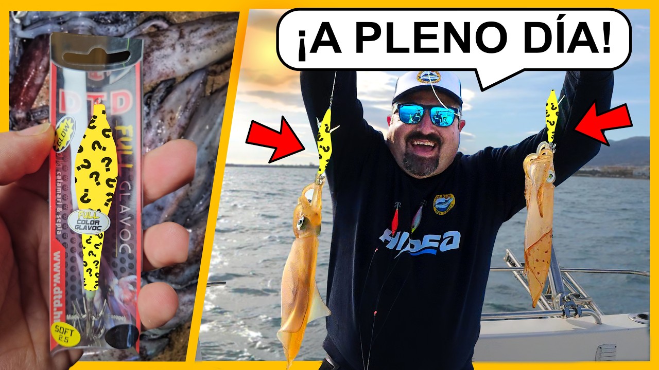 Descubrimos EL MEJOR SEÑUELO para Pescar Calamares DE DÍA ¡Vaya PESQUERÓN! 😮🦑  - Jurel Ramon 199