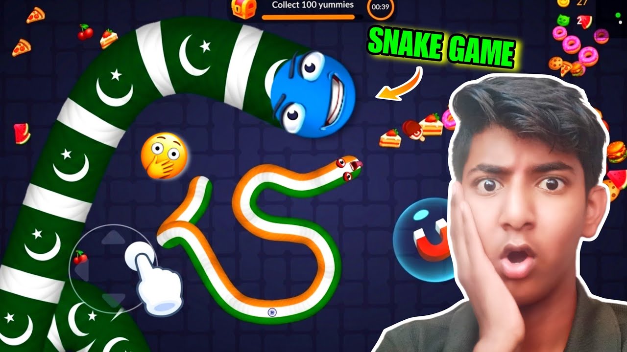 INDIA SNAKE VS PAKISTAN SNAKE 🐍😱 || GAMEPLAY VIDEO || SNAKE GAME || 