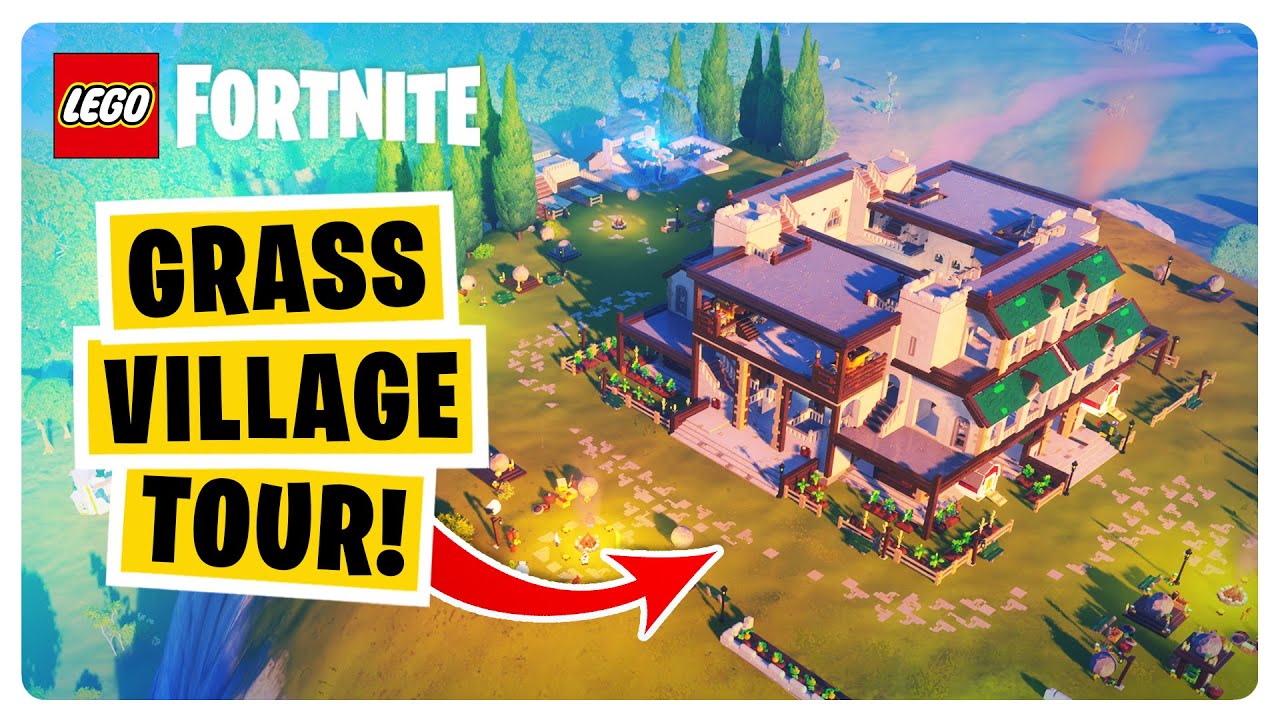 Grassland Village Tour // Lego Fortnite #legofortnite
