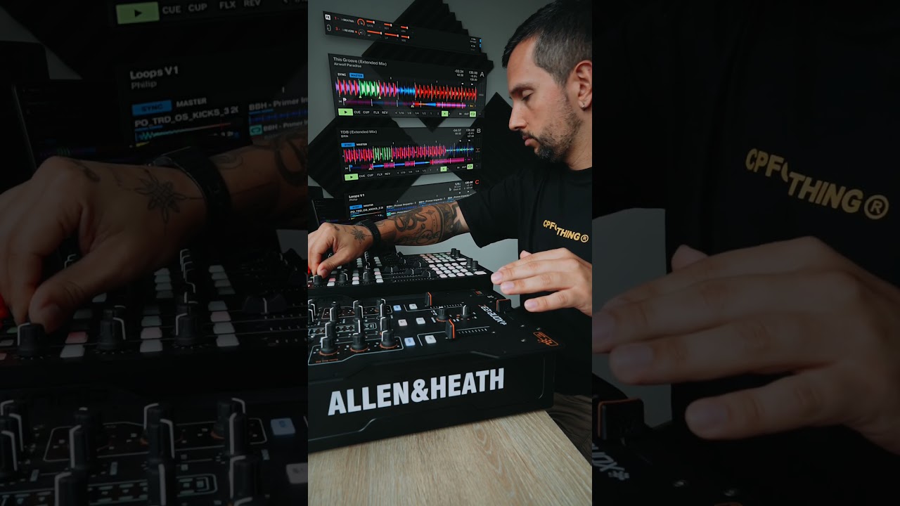 2 Decks + 1 Remix Deck / 2 Xone K2 + Allen & Heath Xone 23C #djshorts #dj