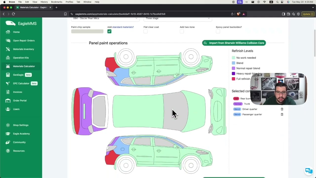 Sherwin Collision Core Integration 2025