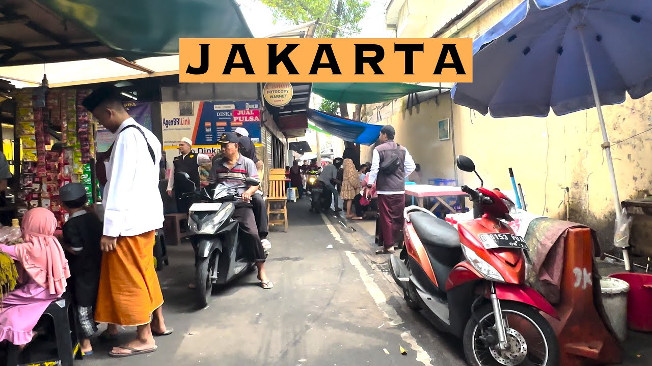 Walking around Jakarta, Indonesia (POV)