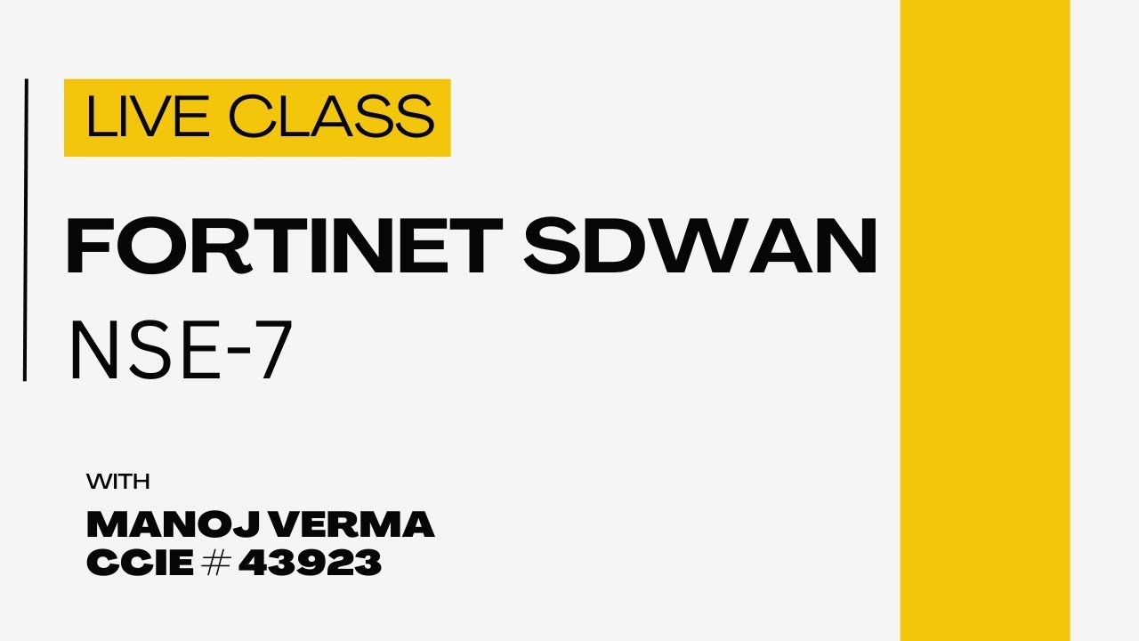 Fortinet SDWAN (NSE7) | SD-WAN Design Principles – 5 Pillars