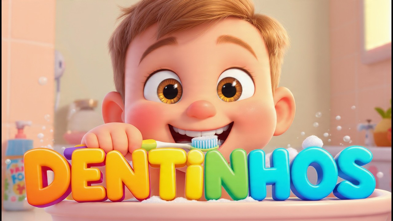 ESCOVAR OS DENTINHOS 🪥 | Música Infantil Lenta para Crianças | Happy Kids World