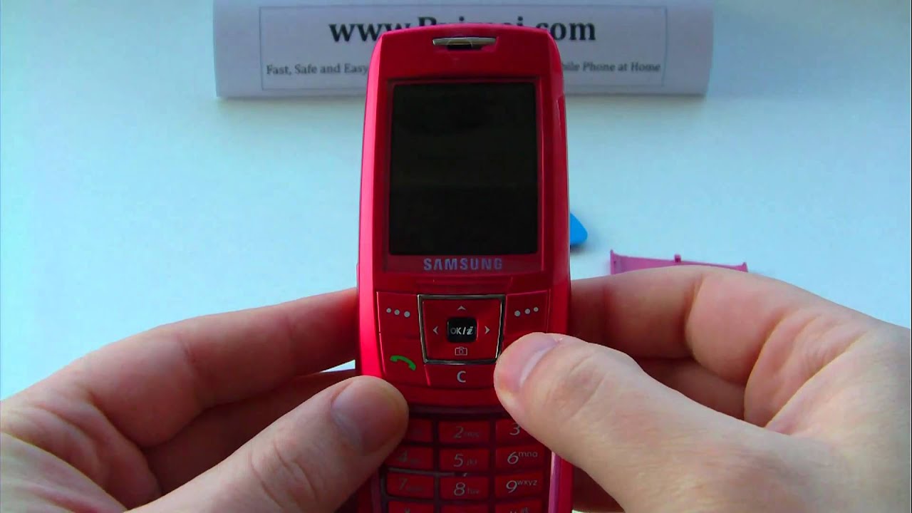 Samsung SGH-E250i, E250i Unlock & input / enter code.AVI