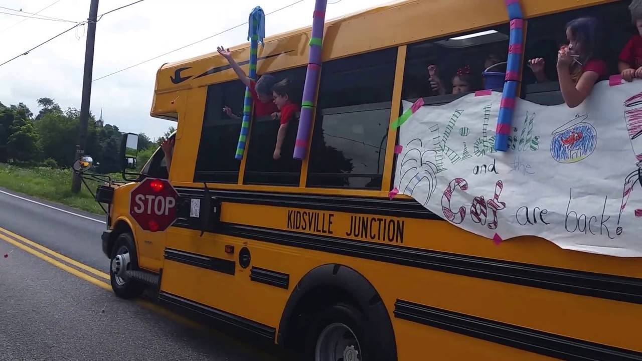 Kidsville Junction School Bus in Fawn Grove Olde Tyme Days parade 7/9/2016