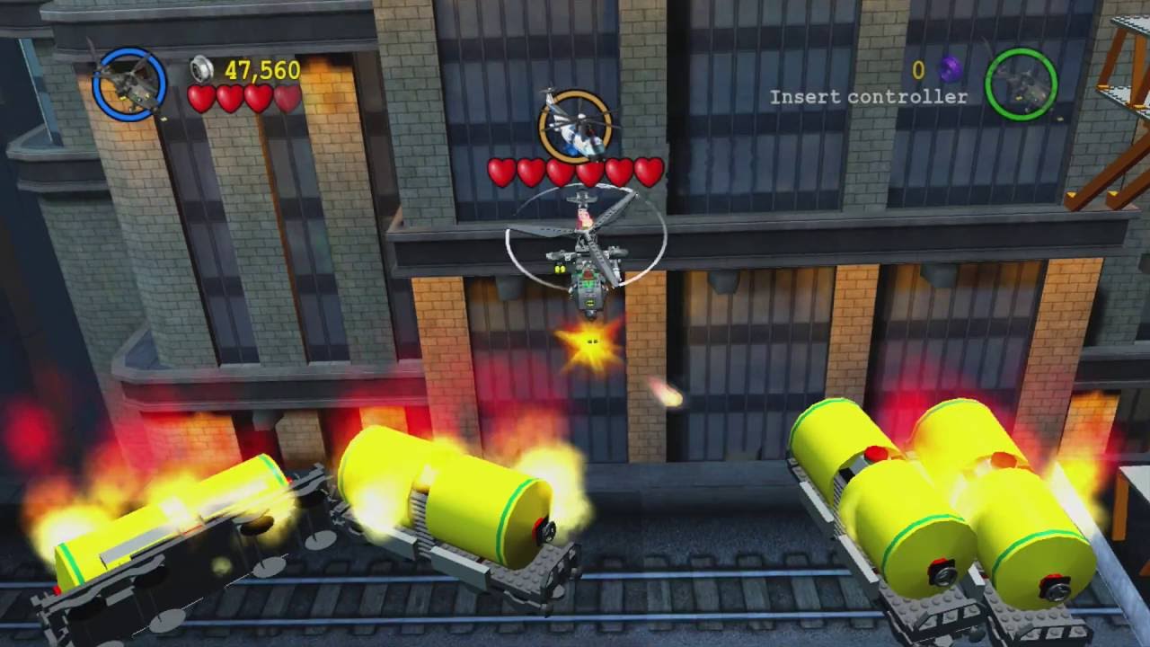 LEGO Batman: The Videogame - Biplane Blast (All Minikits, Red Brick)