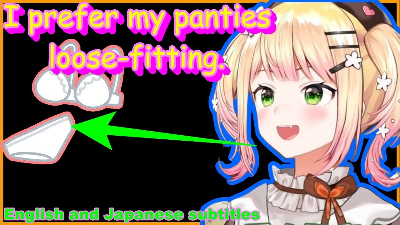 Nene prefers her underwear to be loose-fitting. Because...