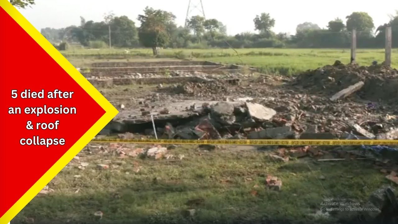 Uttar Pradesh: Five people died following an explosion and roof collapse in a house in Ayodhya...