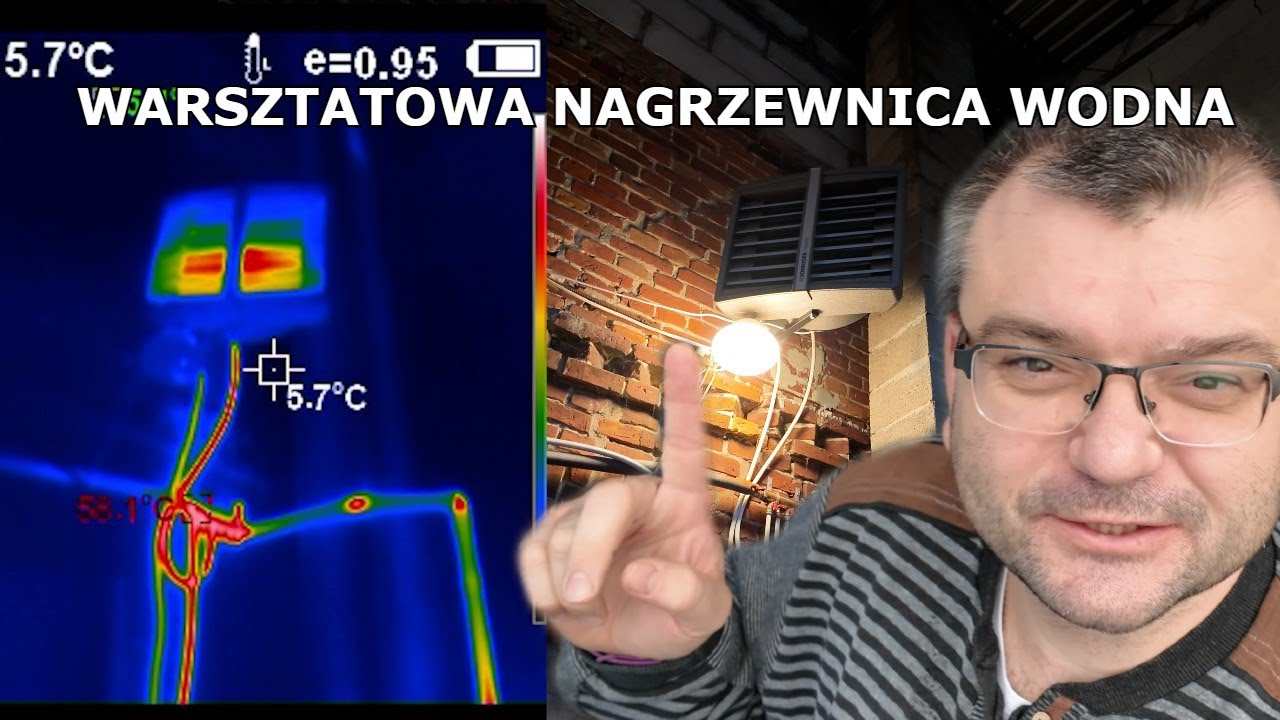 Warsztatowa nagrzewnica wodna: Instalacja i test działania.