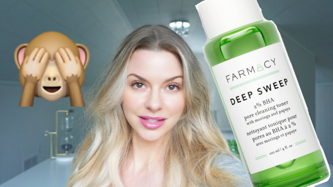 NEW FARMACY DEEP SWEEP 2% BHA TONER!! | Farmacy Beauty | Acid Toner | Bauer Beauty