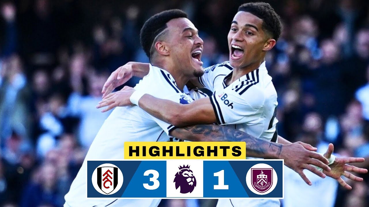 Fulham vs Burnley 3-1 Highlights | Josh King Goal | Premier League | Josh Laurent Red Card