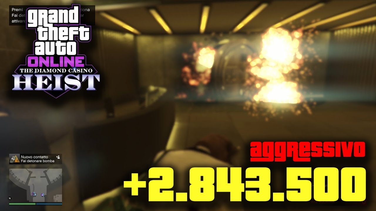 2.843.500$ - Colpo al Casinò Aggressivo Difficile - GTA ONLINE ITA