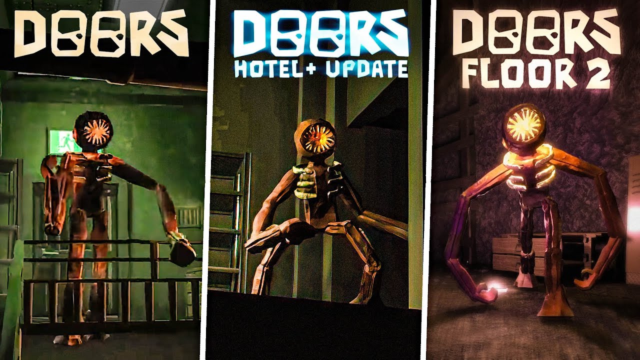 OLD vs NEW FIGURE ENDING! | (FLOOR 2; HOTEL+; CLASSIC)  - DOORS Floor 2 Update [The Mines]