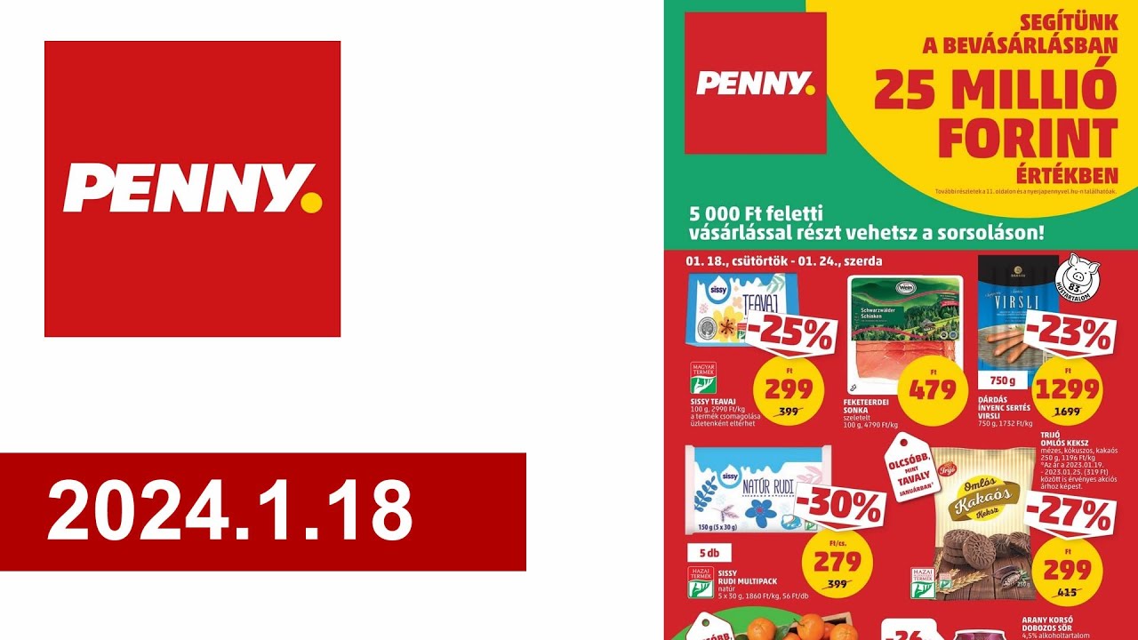 Penny Market újság 2024.1.18 - akciós újság