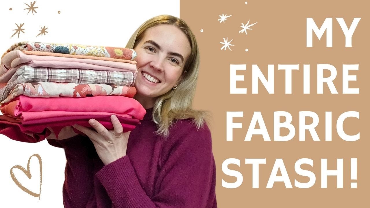 My ENTIRE fabric collection 2024 + storage tips ☀️💜🌷
