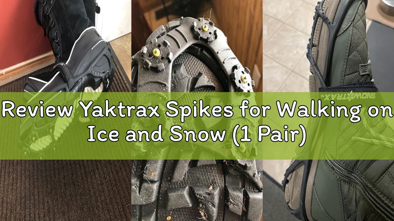 Review Yaktrax Spikes for Walking on Ice and Snow (1 Pair)