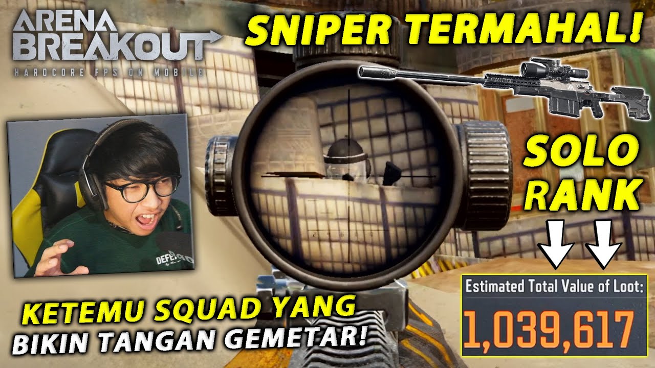 INILAH KEKUATAN SNIPER TERMAHAL DI ARENA BREAKOUT! SOLO VS SQUAD SAMPAI TANGAN GEMETAR PANIKK