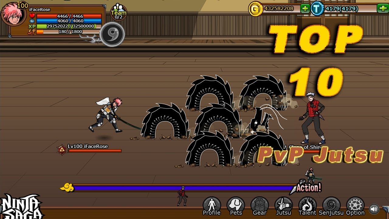 Ninja Saga - Top10 PvP Jutsus