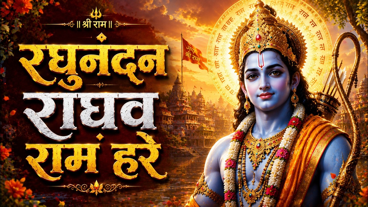राम धुन RAGHUNANDAN RAGHAV RAM HARE रघुनंदन राघव राम हरे Ram Bhajan इसे सुनने से कई गुना फल मिलता है