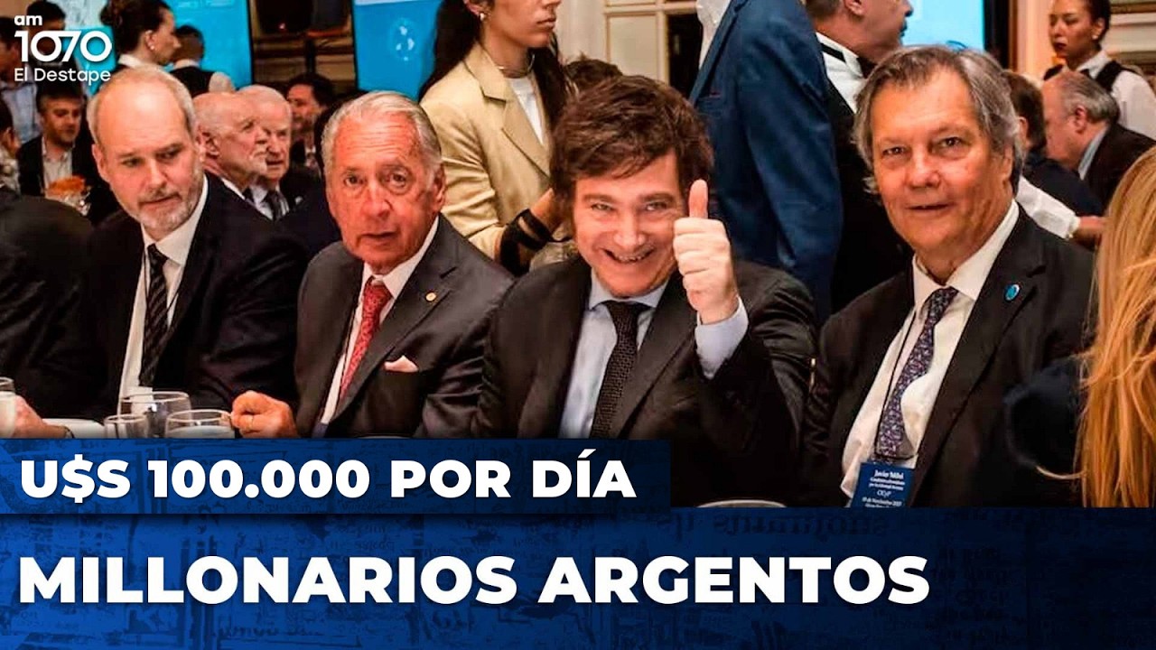 ¡ESCÁNDALO! 💥 ¿Cuántos AÑOS tardarían los MILMILLONARIOS ARGENTINOS en dilapidar su FORTUNA?