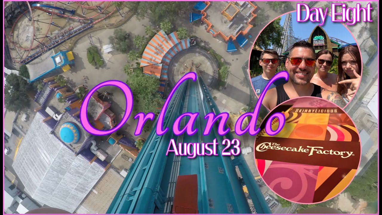 Reaching new heights @ Busch Gardens | Cheesecake Factory | Hot Topic | DAY EIGHT| Florida August 23