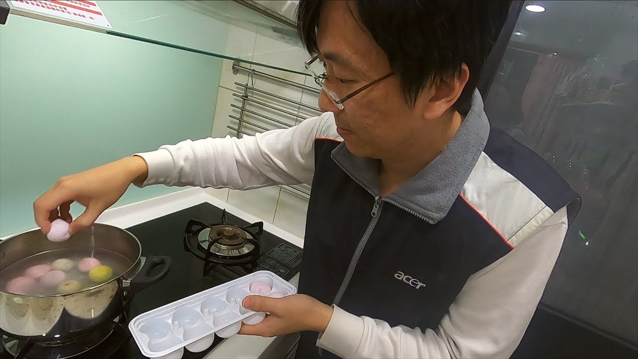 第一次煮湯圓就草莓煉乳｜四種口味五顏六色很豐富