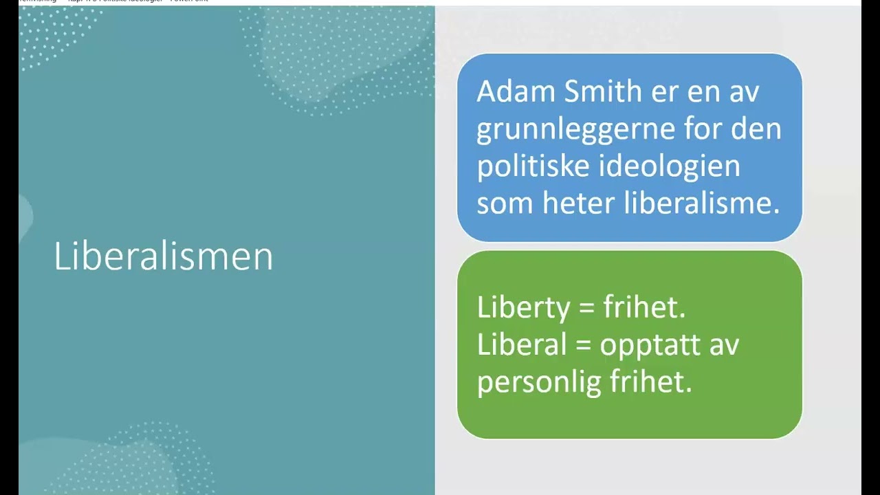 Kræsjkurs Politiske ideologier Del 1