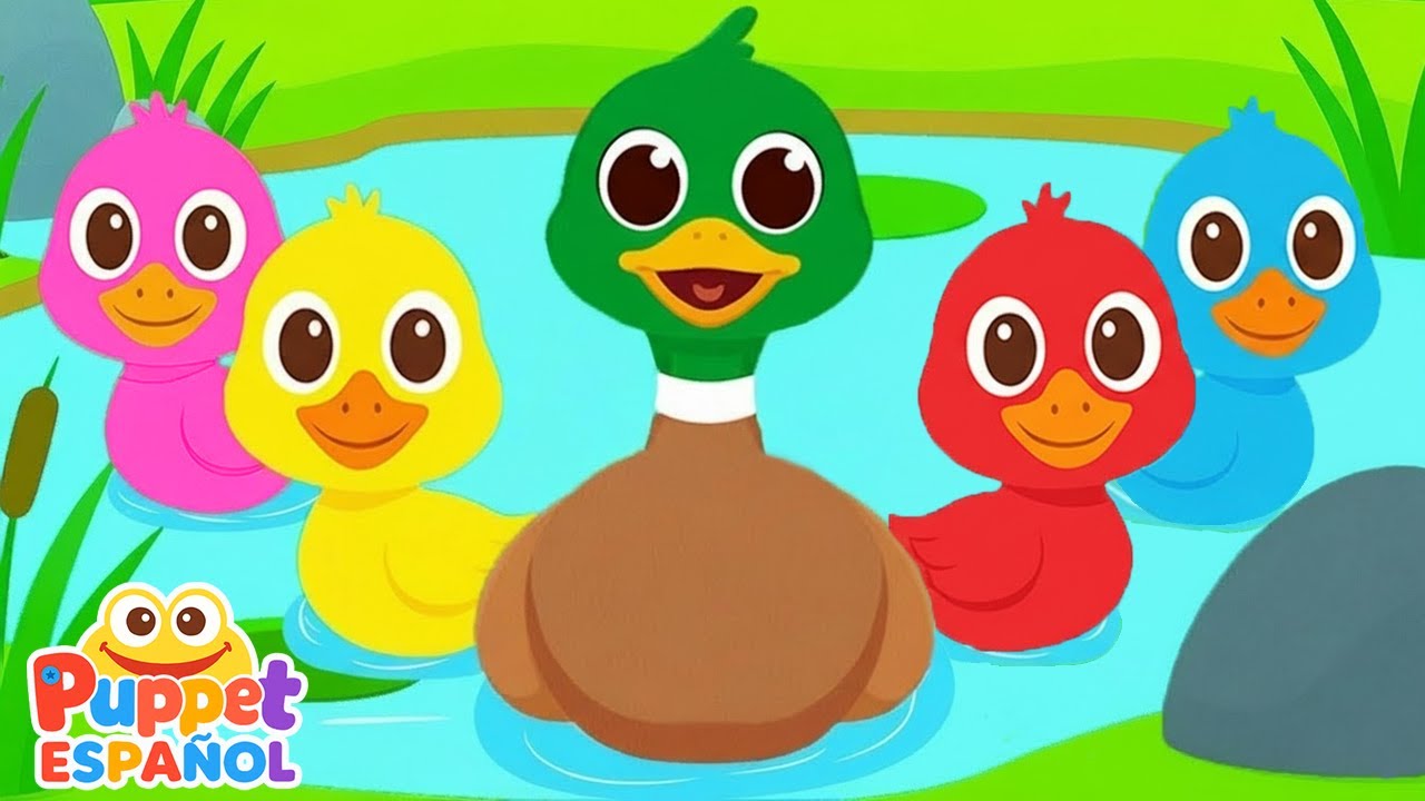 Patitos Cua Cua Cua🦆 ♫ Canciones Infantiles ♫ Puppet Español