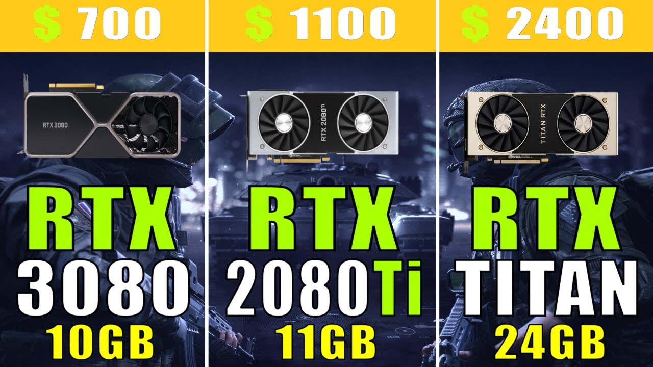 RTX 3080 vs RTX 2080Ti vs RTX TITAN || PC GAMES TEST ||