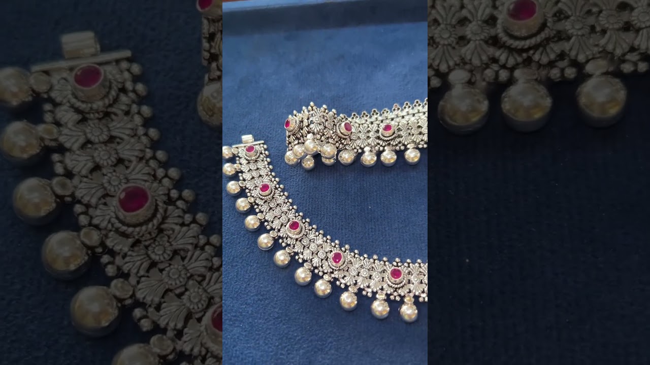 Beautiful Silver payal Design #new #payal #silver #antique