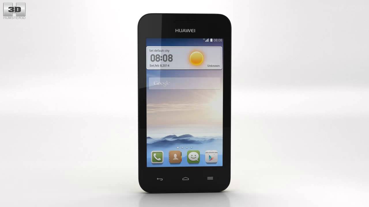 Huawei Ascend Y330 Yellow 3D model by 3DModels.org
